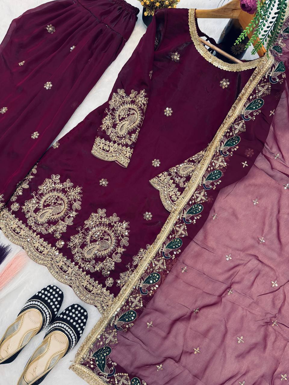 Neo-Classic Sage Couture Salwar Suit